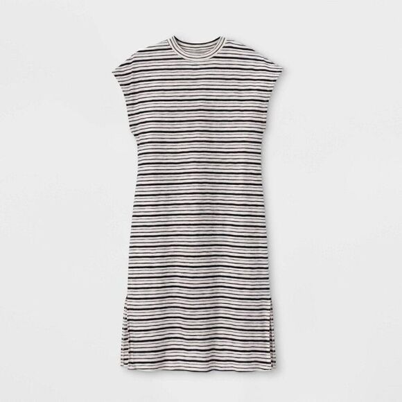 Universal Thread Sleeveless Striped T-Shirt Dress Sz M - Picture 5 of 10